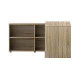 Artiss Computer Desk Bookshelf Oak 130CM FURNI-L-DESK01-WD-AB