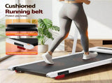 Everfit Treadmill Electric Walking Pad Incline Under Desk 380mm White TMILL-380H-INC-WH