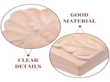 Carved Wood Corbel Bracket Khaki Solid Wood Shelf Brackets for Kitchen Is and Mantel Decoration V1366-AZ2-W-18242