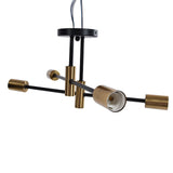 4 Light Ceiling Mount Lamp 360&deg Rotation Adjustable Wrought Iron Ceiling Light for Dining Room V1294-YM0523-3119220016511