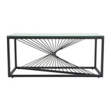 Eleganza Glass Enclave Coffee Table V264-TAB-728S-BLK-NA-1