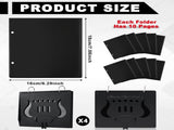 Amylove 4 Pack Music Flip Folder Marching Band Plastic Flip Folder Each with 10 Windows V1258-DP02-C-766