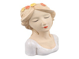 Modern Ceramic Face Vases Decorative Modern Style Shy Girl Flower Lady Head Vase for Unisex Plants V1294-YM0706-3115230067211