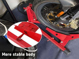 Heavy-Duty Motorcycle Motorbike Front Wheel Chock Lift Stand Vehicle Wheel Chock Clampsfor Trailer V985-MOTORCYCLEWHEELSTAND