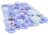 Artificial Flower Wall Backdrop Panel 40cm x 60cm Mixed Lilac Flowers V637-DP1193822