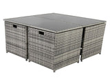 Horrocks 8 Seater Outdoor Dining Set-Grey V264-OTF-503S-LGR