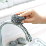 STAINLESS STEEL SCOURERS 18 PACK V915-SP0009X3
