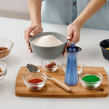 -Seasoned Glass Condiment Jar with Pour Spout, Syrup Dispenser Bottle for Oil, Vinegar, Liquid V1366-AZ2-W-13236
