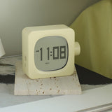 Bedside Silent Alarm Clock Simple Square Alarm Clock and Night Light Alarm Clock for Christmas V1366-AZ2-W-04480