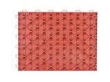 Garage Tiles Interlocking 12x12 in 50 Pack Garage Flooring Tiles Red V952-CKDDHSJ501212FZ13V0