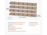 Fake Stone Landscape Edging1190 x 100 x 155mm Lawn Edging Fade-Resistant Brown V952-RZSPZZCCZS0081JN2V0