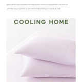 2-pack Green Bamboo Pulp Fibre Pillowcase - 48x74cm Single - Cooling Silky Touch, Moisture Wicking, V888-ELOSUNG56171-7