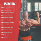 48" Lat Pulldown Bar Cable Attachment Gym Handle for Back & Strength Training V63-782625