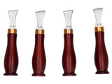 4pcs Leather Edgers Sharp Professional Trimming Working Kit with Wooden Handle for DIY Craft Leather V1294-YM0523-3111210398111