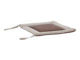 Linen Seat Cushion Coffee Color AntiDeformation MultiLayer Cotton Linen Chair Cushion with Fixable V1294-YM0901-3111210213911
