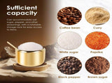 Stainless Steel Sugar Bowl Set, Rotatable 3 Flavour Seasoning Jar with Visible Glass Lid and Spoon, V1107-122-72757