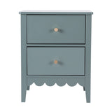 Artiss 2X Bedside Table 2 Drawers Bedroom Storage Nightstand Green FURNI-G-BS-01-GNX2