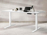 Levede Motorised Standing Desk Height 120cm White 800x 1.5MM DH4948-120S-WHWH