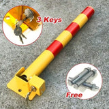 Fold Down Vehicle Security Car Parking Lock Safety Barrier Bollard Locker Barrier -Red V891-CAR-RCBR-X1