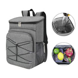 Insulated Backpack Cooler Bag Large Capacity Waterproof for Picnic Camping Lunch Grill, Gray V1188-MS-325-1781