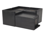 4PCS Sofa Risers Square 4in Porose Bed Lifts Furniture Risers for Fixing Small Pointy Feet Black V1294-YM0716-3117220169111