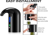 Wine Aerator Electric Wine Decanter One Touch Red - White Wine Accessories Aeration Work with Wine V1263-JX-2802