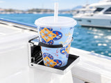 Foldable Stainless Steel Drink Cup Holder with Adjustable Arc Bracket for Boat Yacht RV Camper V1341-ZY-CAQUUEQZ-B-WHITE