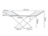 Electric Airer Heated Foldable Clothes Dryer Drying Indoor Folding Rack V563-75240