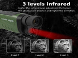 Black HD Digital Night Vision Monocular - High-Magnification Infrared Scope for Day & Night Use V888-ELOSUNG28340