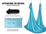 Aerial Silk & Yoga Swing, 10 m Length, Aerial Yoga Hammock Kit with 100gsm Nylon Fabric, Full V952-DCK10X28MQLSMTBOTV0