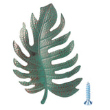 Wall Hanging Iron Simulated Blue Leaf Ornament Art Craft for Home Interior Wall Decoration V1294-YM0901-3115200055111