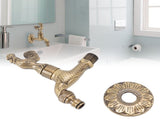 Antique Carved Faucet Bronze Copper Carp Retro Anti Rust Outdoor Garden Tap for Toilet G1/2in V1294-YM0717-3112220066812