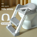 NEW Potty Training Toilet With Step Stool Ladder & Soft Seat For Toddlers & Kids V1188-MS-730-034