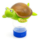 Turtle-Shaped Pool Chlorine Floater Dispenser Adjustable Flow with 24 Vent Holes Holds 4 x 1" or V1370-AZ4-11032
