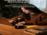 Pipe-Shaped Aromatherapy Humidifier with LED Flame & Mist USB Desk Diffuser for Home, Office, V1107-CS-XXJSQ1