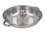 28cm/11.0in 2Layer Stainless Steel Steamer Pot Steaming Grid Cooking Pot with Handle V1294-YM0901-3118210244811