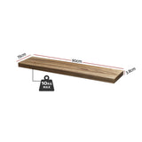 Artiss Floating Wall Shelf Set of 2 Wood 90CM FUR-V-WALL-03-WD