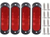 4 pcs Red 12V-24V Front Side Marker 27 LED Trailer Truck, LED Rear Marker Trailer Parking Turn V1188-MS-227-1408