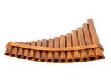 15 Pipes Brown Pan Flute G Key Chinese Traditional Musical Instrument Pan Pipes Woodwind Instrument V1192-AZ-W-0617
