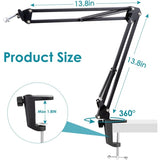 Microphone Stand - Professional Stand for HyperX QuadCast S Condenser Microphone V1237-ZY-203-5389