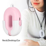 Neck Hanging Necklace Type Mini Portable Negative Ion Air Purifier Low Noise USB ChargingPink V1294-YM0901-3113200014811