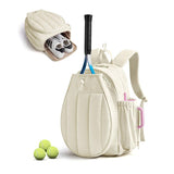 Beige Tennis with Shoe Compartment - Pickleball & Badminton Racket Bag, Padded Sports V888-ELOSUNG57040-2