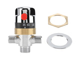 G1/2in Bathtub Thermostatic Mixing Valve Water Temperature Pipe Basin Thermostat Control V1294-YM0727-JY14021
