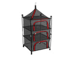 Hanging Drying Mesh Foldable 4 Layer Multifunctional Thickened Hanging Mesh Net for Clothes Fish Red V1294-YM0901-3117240230011