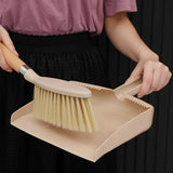 2 Set Mini Dustpan and Brush Set for Desk and Keyboard Beige V1237-ZY-818-213
