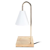 Candle Warmer Lamp Dimmable Decorative Electric Candle Warmer Lamp with Oak Base for Bedroom Living V1294-YM0901-3119240050212
