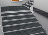 Chmadoxn 4-Piece Non-Slip Stair Treads, Self-Adhesive Striped Carpet Mats, Absorbent & Quiet Step V1189-WXFWAL-20260326-02652