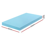 Giselle 12cm Memory Foam Mattress Topper Ventilated Cool Gel Bamboo Cover King Single MATTRESS-TOP-VH-GEL-12-KS