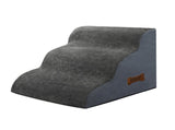 Pawz 3 Steps Pet Stairs Dog Ramp High Density Foam Grey PT1268-3-GY