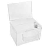 Transparent Acrylic Suggestion Box with Slot and Lock for Meetings and Fundraising V1369-AZ3-W-22648